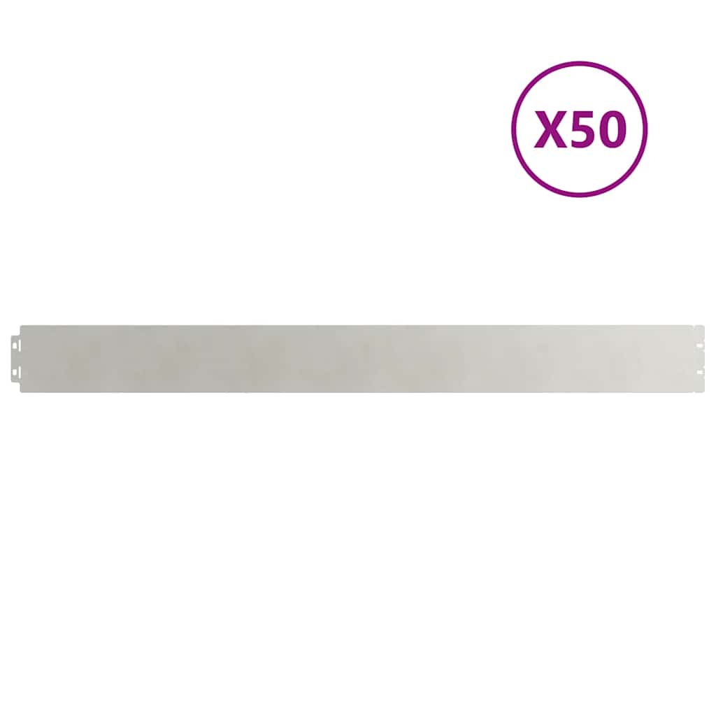 491-010 - Bordure De Pelouse étroite - 100 X 0,06 Cm Alu-Zinc