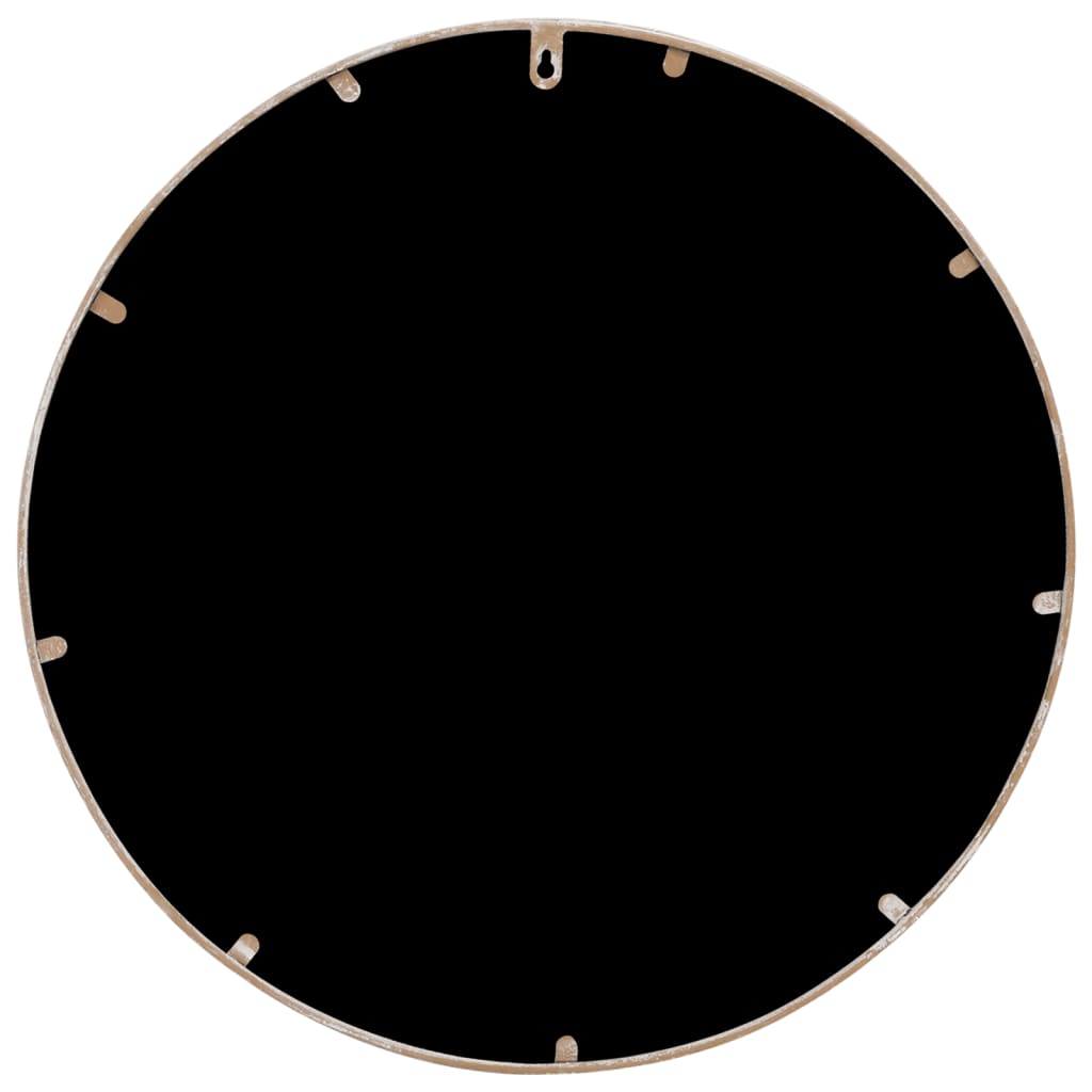 Espelho redondo de jardim em ferro arenoso para uso externo 40x2,5 cm- COMFORTXL - 4