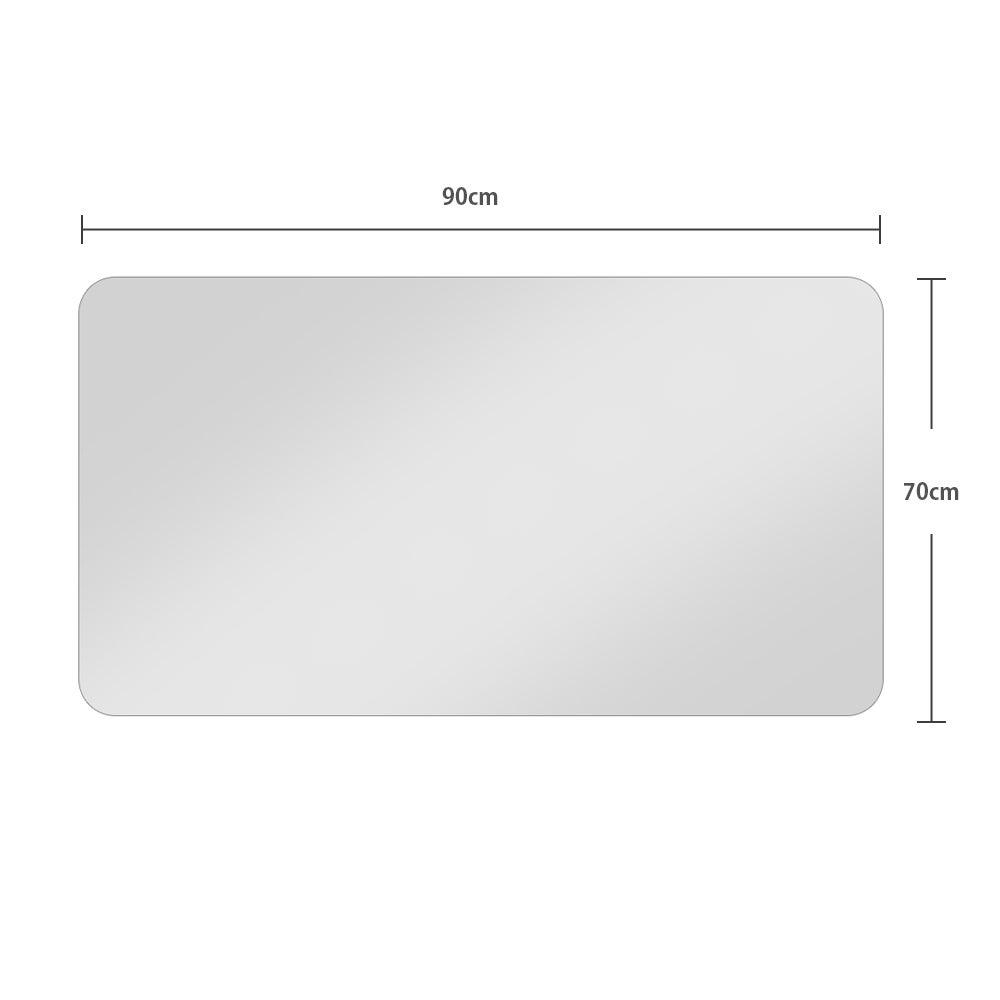 Miroir de Salle de Bain 70x90cm Anti-Buée et Étanche, Sans Cadre R50, Sécurité et Élégance - 9