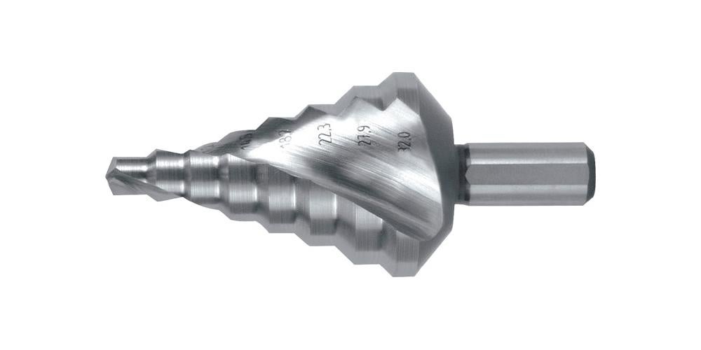 Foret étagé, 5 à 35 Mm, Foret Rainuré Hélicoïdal, Traitement à L'azote, Forets étagés HSS à Tige Hexagonale Pour Bricolage, Plastique, Bois, Métal, Aluminium, Cuivre