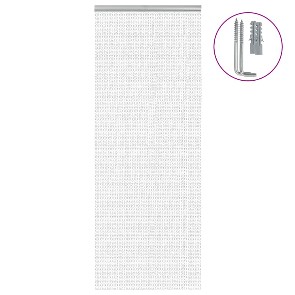 Mosquitera de cadena para puerta aluminio 80x201 cm