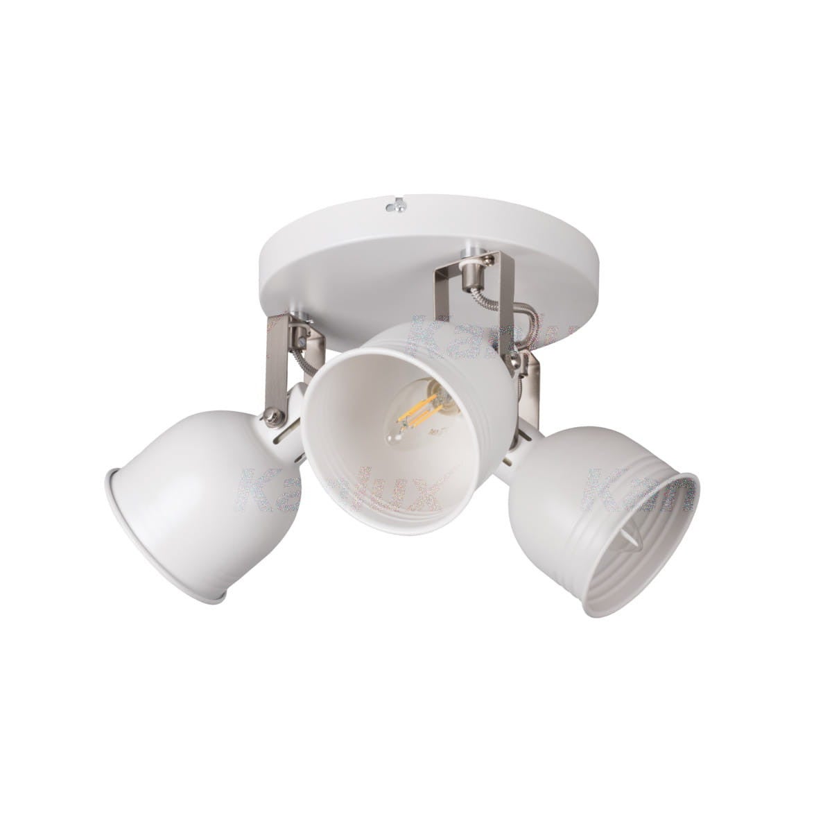 Lampa wisząca DERATO biała 3xE14x8W aluminium wym:15x42,8x11cm IP20 Kanlux
