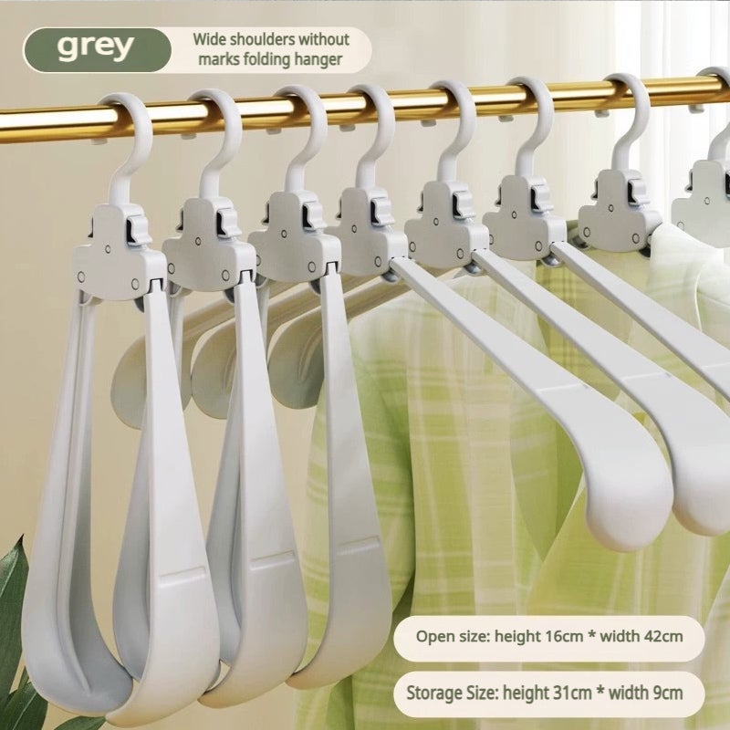 20 Grucce Pieghevoli Portatili Da Viaggio - Plastica PP, 4 Colori, Antiscivolo, Risparmio Spazio Per Armadio E Campeggio - 6