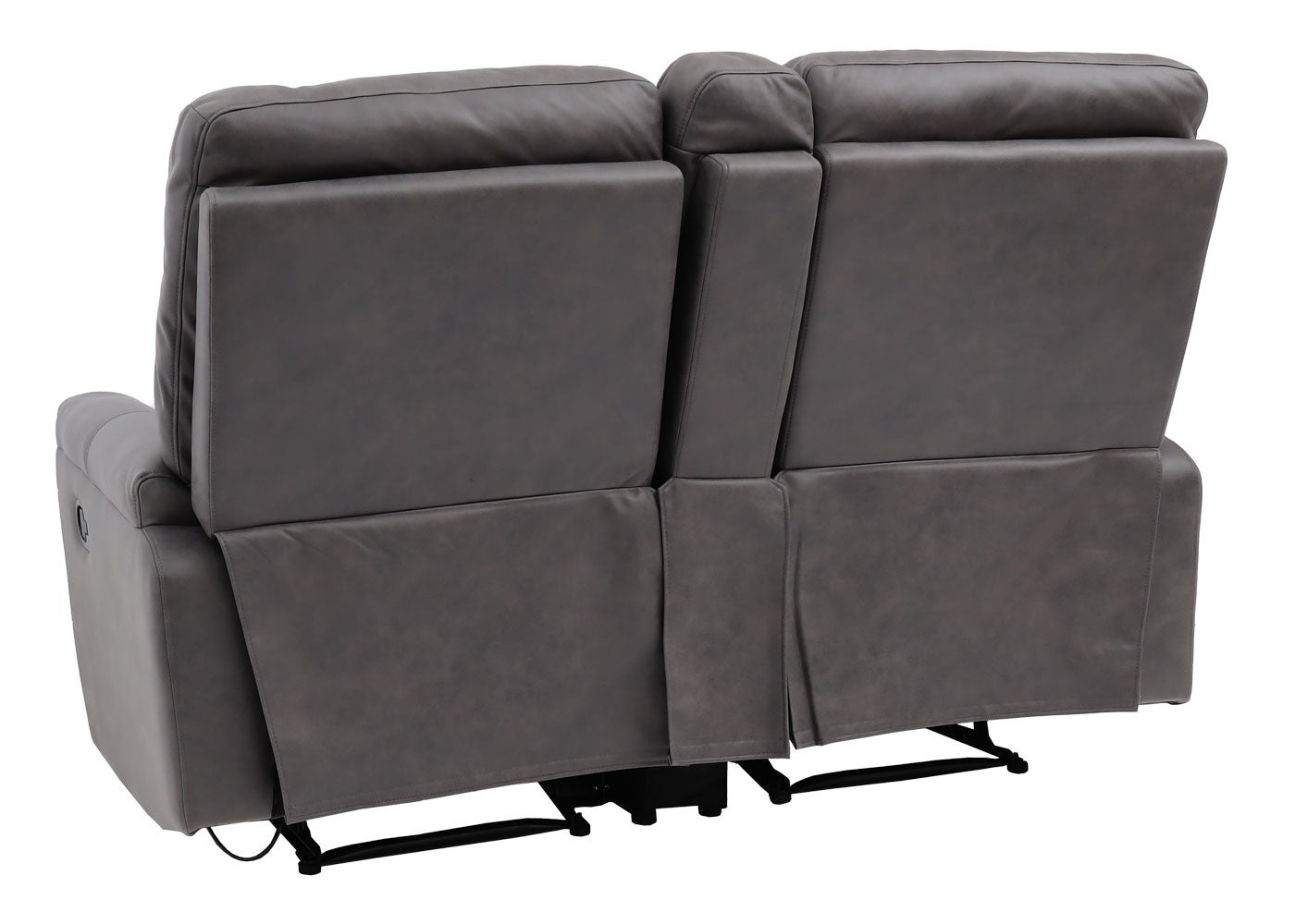 Poltrona da cinema 2 posti HWC-K17 regolabile tessuto grigio scuro - 7