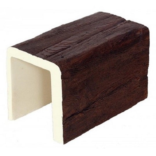Viga Imitación Madera 21cm de ancho x 23cm de alto x 3m de largo color Nogal decorativa de poliuretano VU0013-N - 3