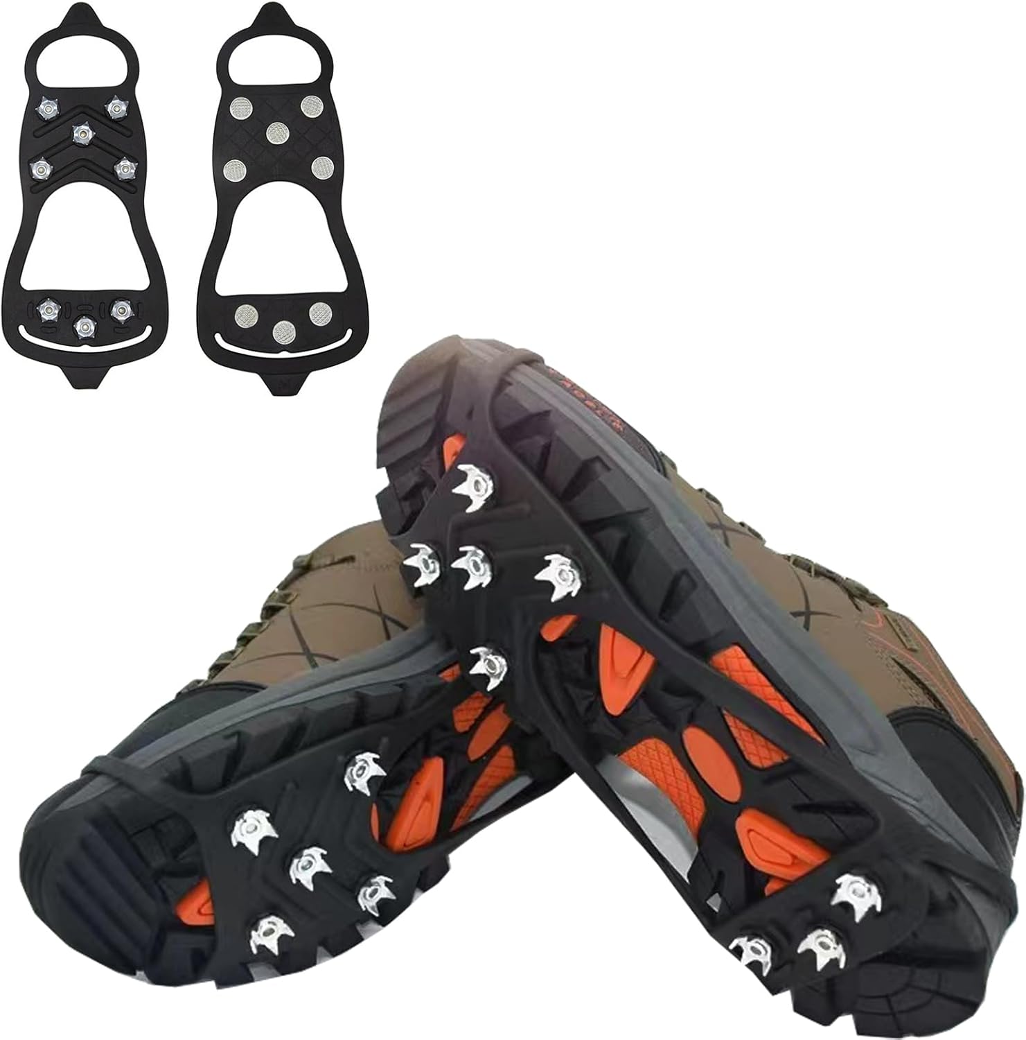 Crampons Glace TFS – Griffes Neige Antidérapantes – Pointes Métal – Tailles 37 à 42