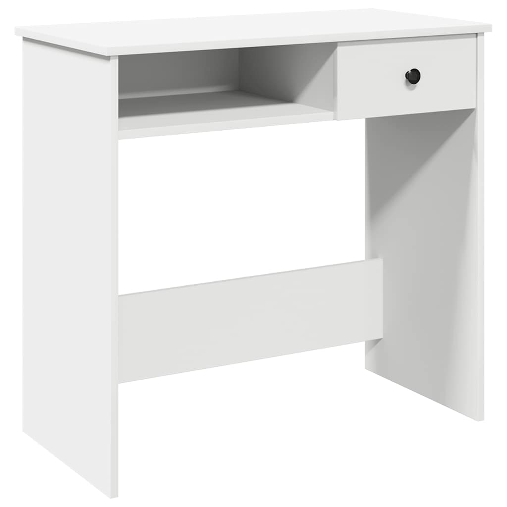 Bureau Blanc 80x40x75 cm Bois d'ingénierie vidaXL - 2