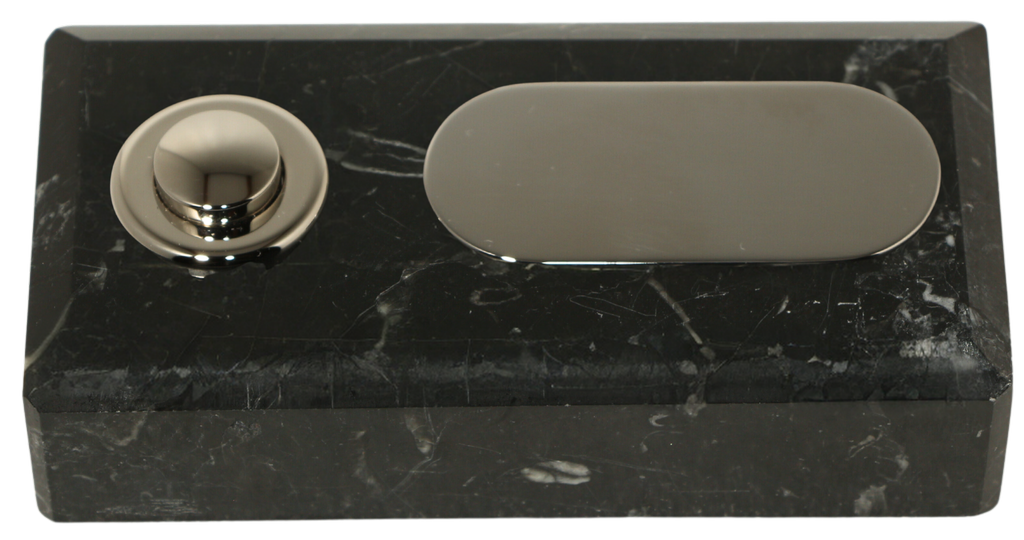 DKO ELEC Sonnette Braga filaire marbre noir bouton laiton | Leroy Merlin