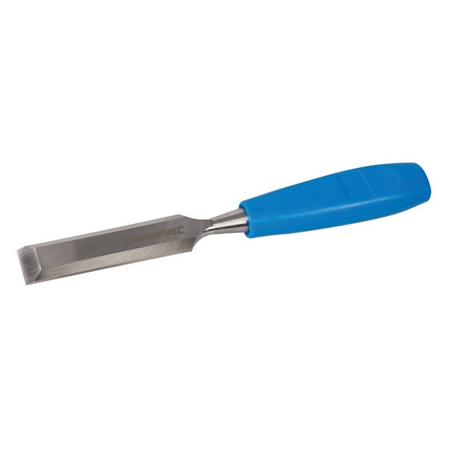 Am-Tech Scalpello Per Legno Con Impugnatura Bicomponente, Lama In Acciaio CRV, 19 Mm, Con Fodero E Tappo - 5