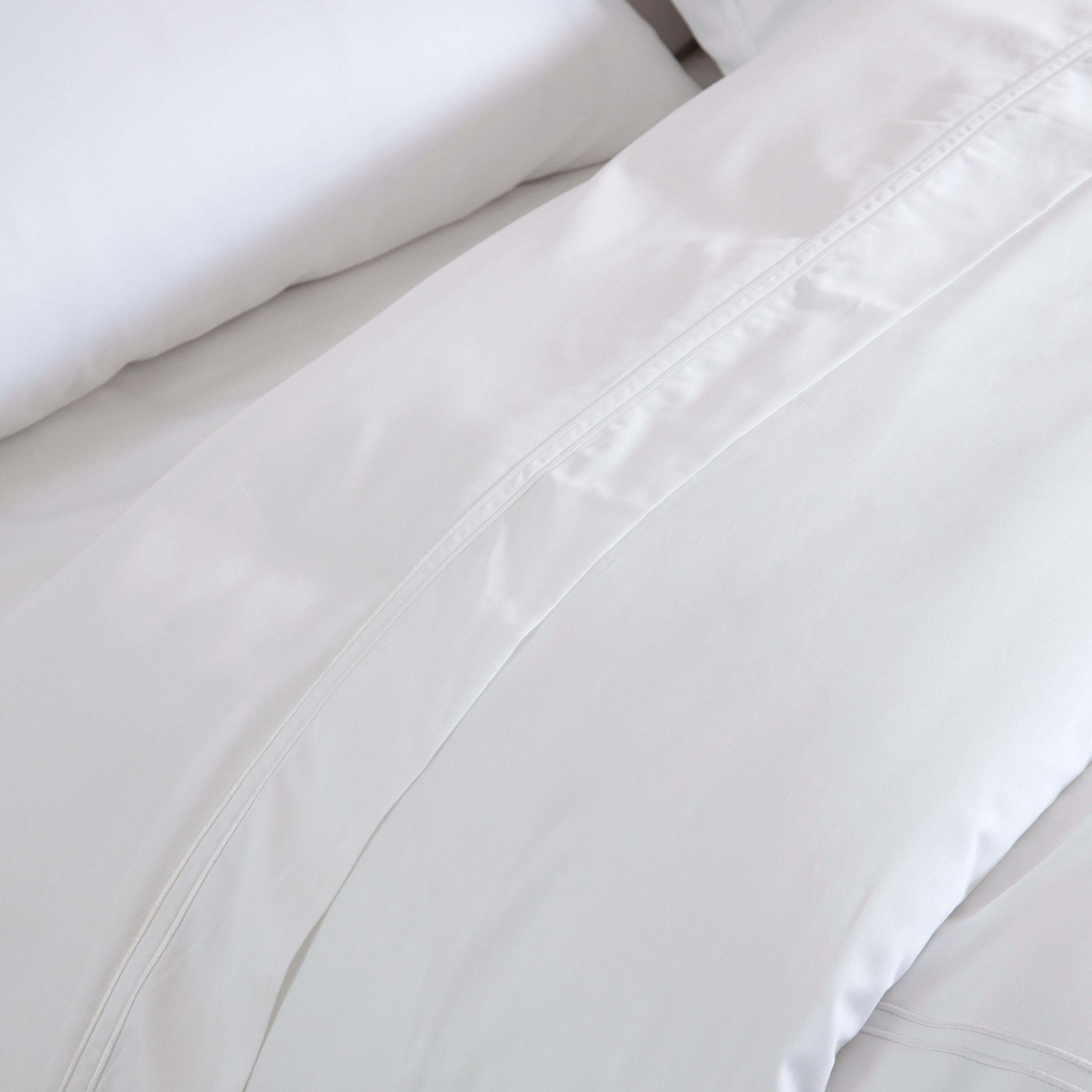 Lençol de cima Bordón INSPIRE algodão 300 fios branco cama 90 cm - 3