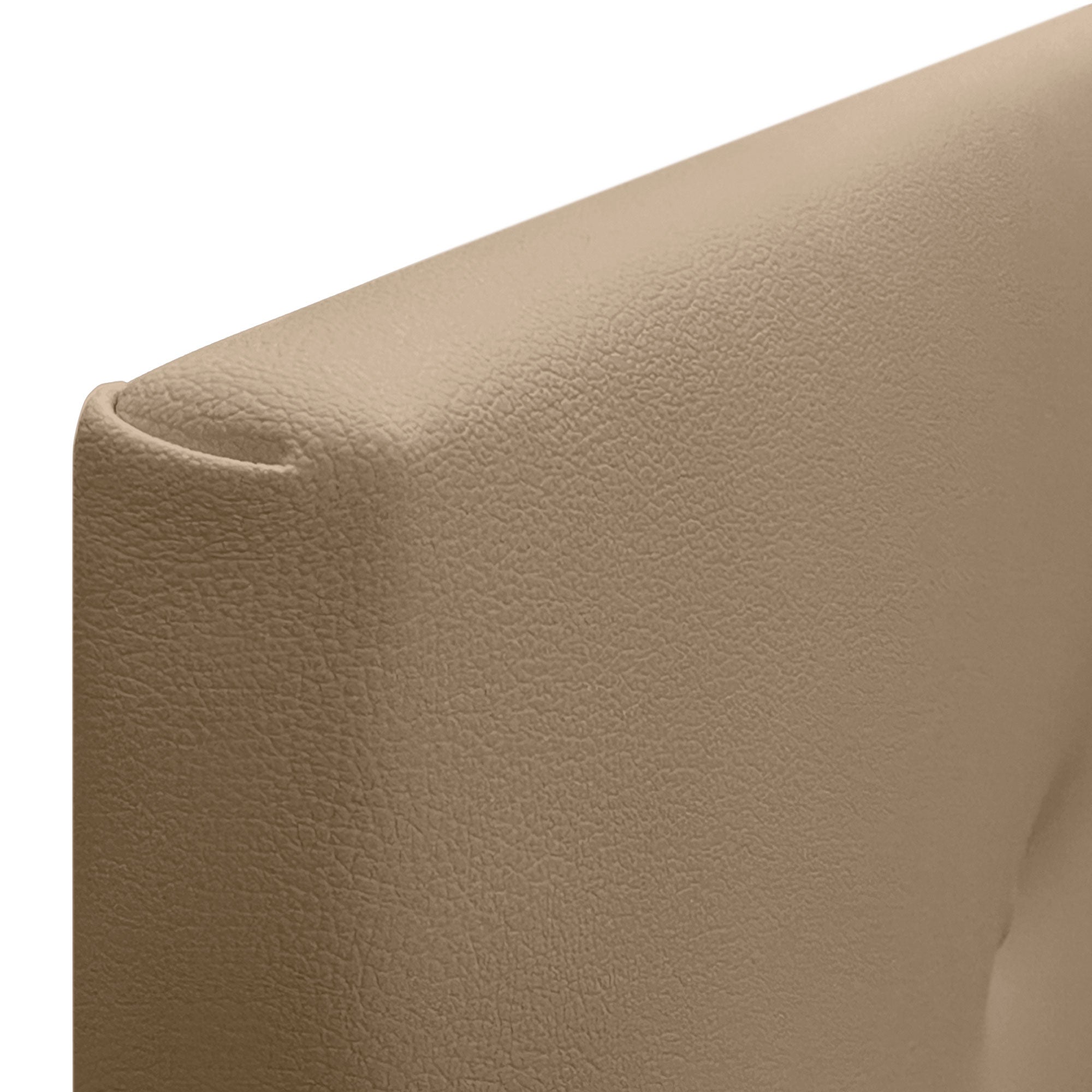 DHOME Cabecero de Polipiel Liso cabeceros Cabezal tapizado Cama (Polipiel Marrón Claro, 135cm (Camas 120/135/140)) - 5