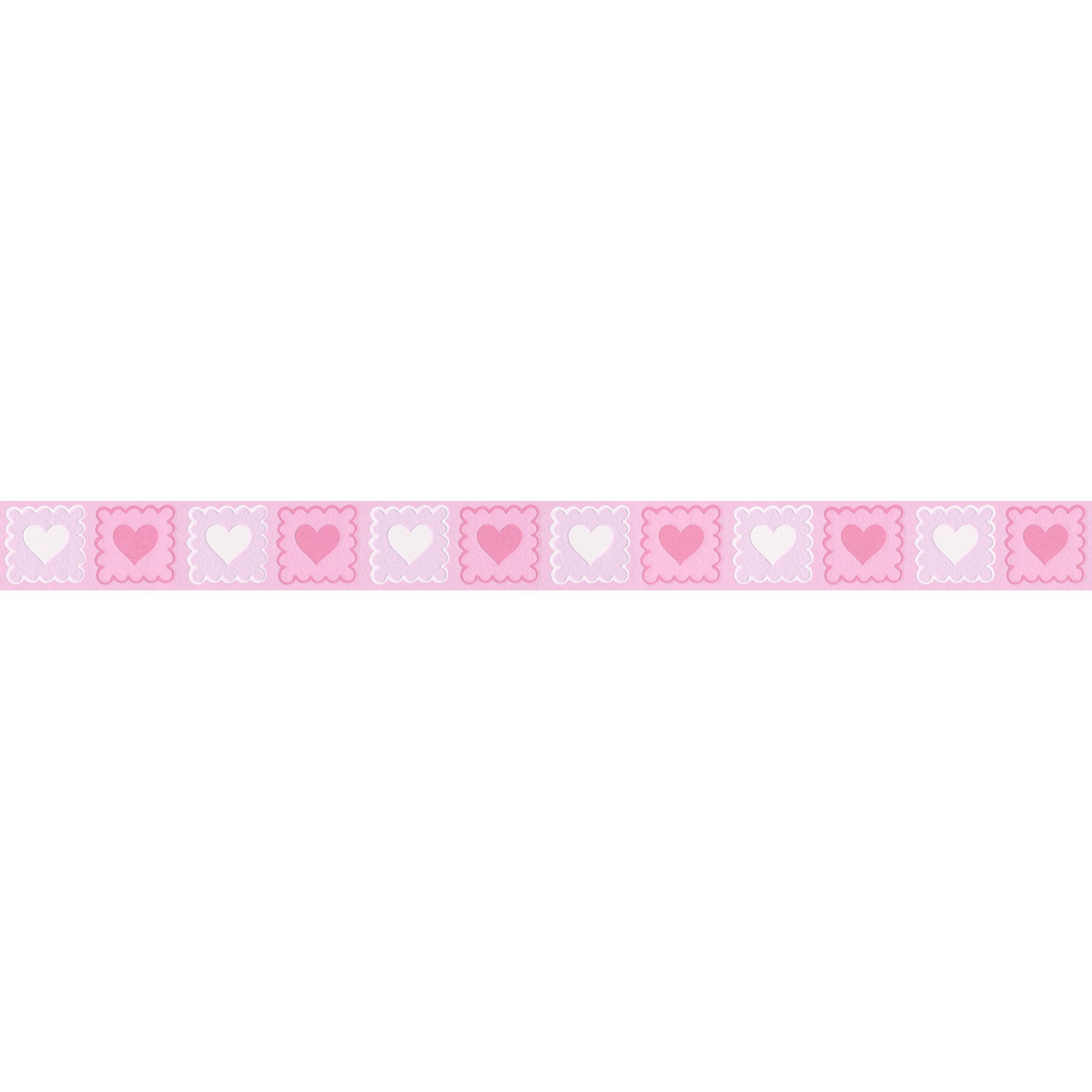 Cenefas corazones cenefas blancas y rosas cenefas adhesivas habitación infantil y de bebés cenefas elegantes de colores pastel