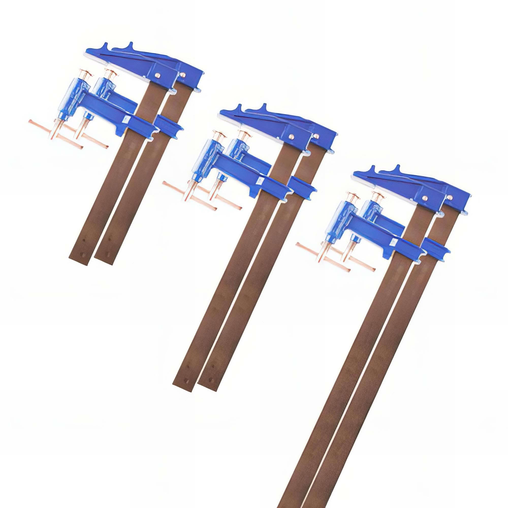 Lot De 2 Serre-joints à Pompe 80 Cm - Marque Oxeo, Acier Laminé - Longueur De Serrage 80 Cm