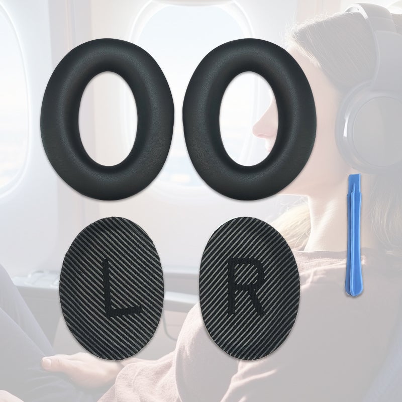 Coussinets d'oreille pour Bose QC35/SoundTrue 1 paire Black - 2