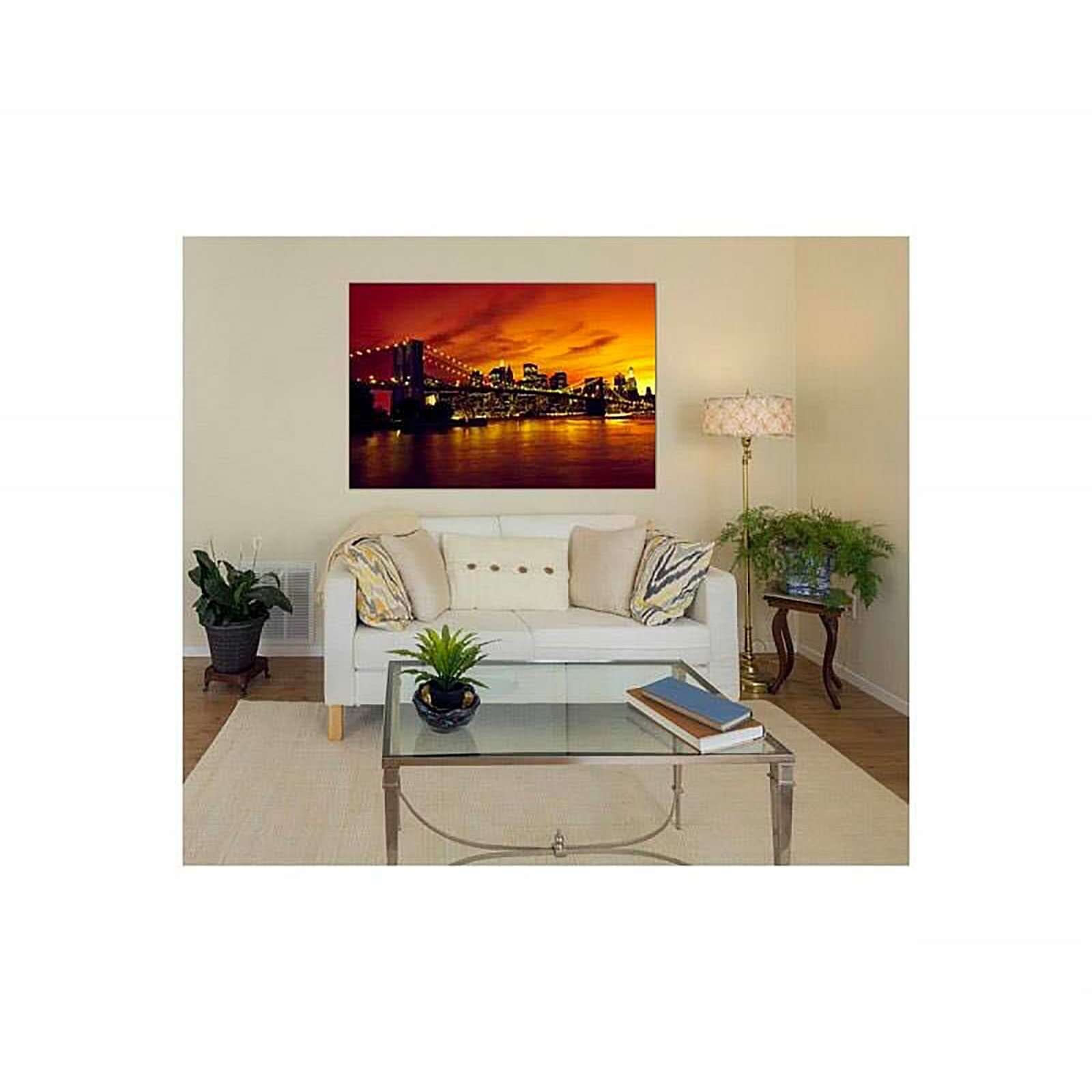 Tableau pont de brooklyn et manhattan au coucher du soleil - 80 x 60 cm - 3
