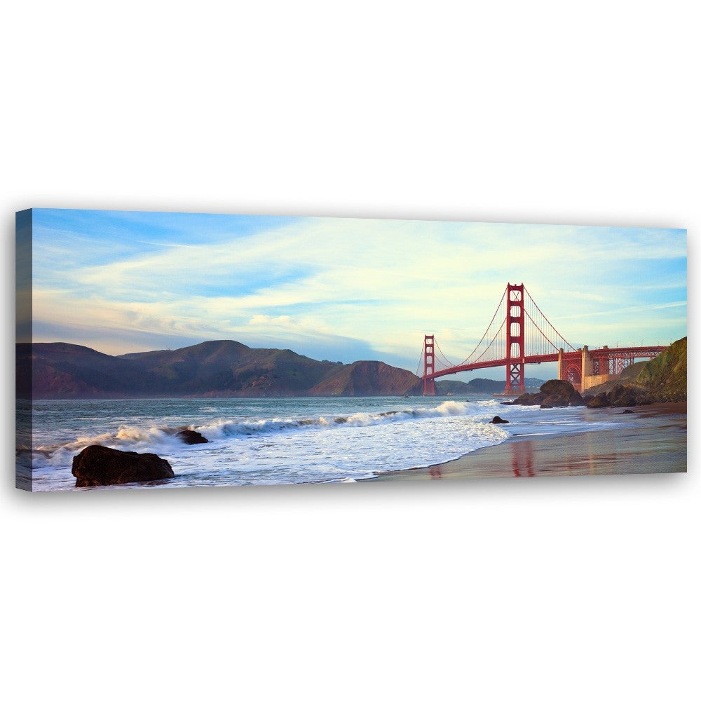 Obraz na płótnie, Golden Gate Bridge Most 120x40