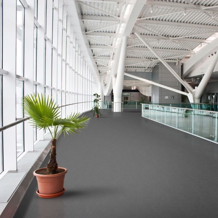 Suelo vinílico en rollo (sintasol) - 16 m² (2x8m) - zafiro gris oscuro