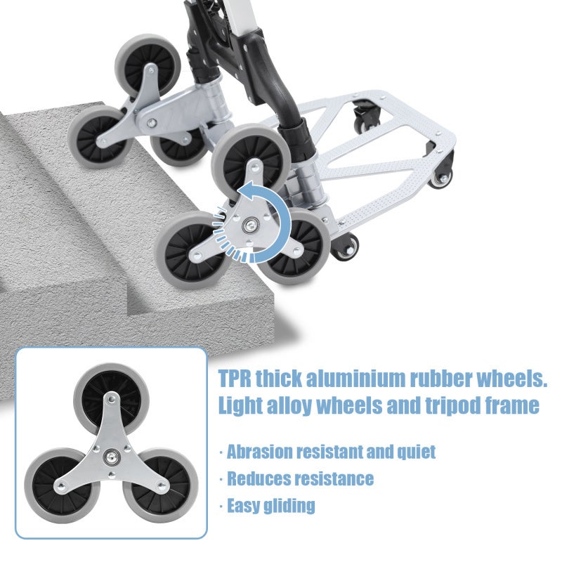 Diable monte-escalier acier Charge max: 70 kg - 4