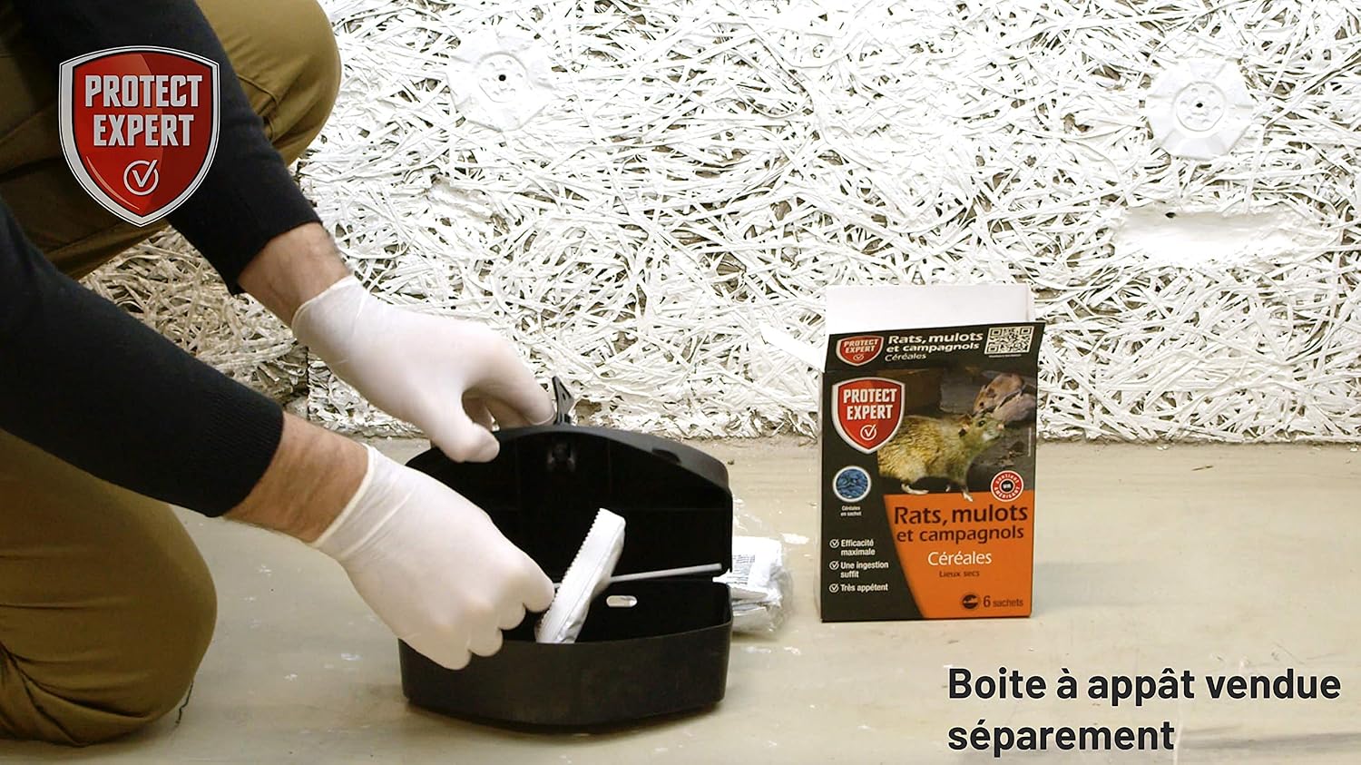 Versione italiana — RAMUCAM150 Anti Rats, Mulots & campagnols - 6 sachets de céréales - Lieux Secs - 125g - Efficacité Maximale - Une Ingestion Suffit - 4