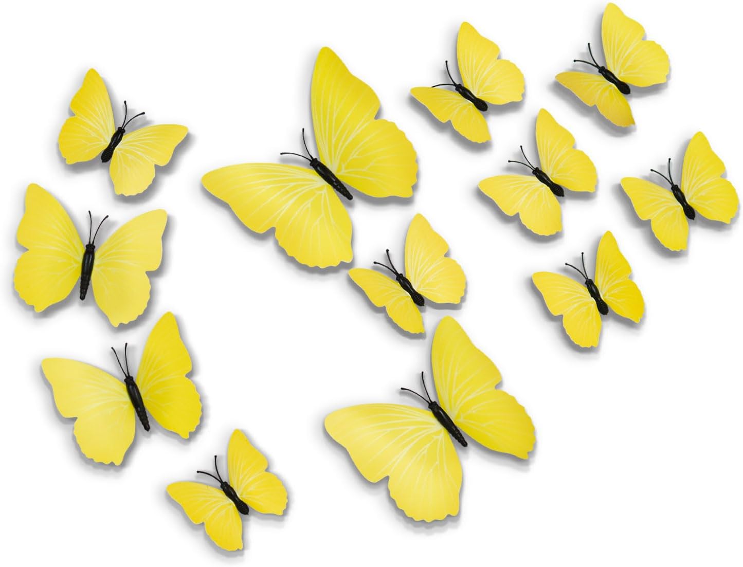 CattleyaHQ Autocollant Mural De Papillon 24 Pièces, Stickers Muraux