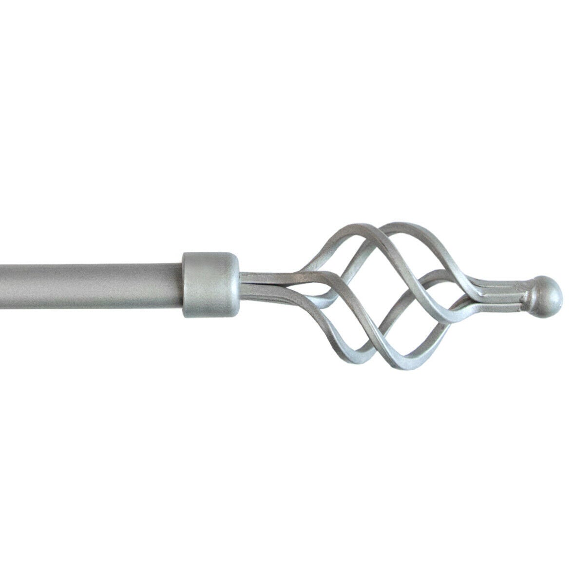 Lot de 2 Tringles / Barres à rideaux déco extensibles en Fer forgé