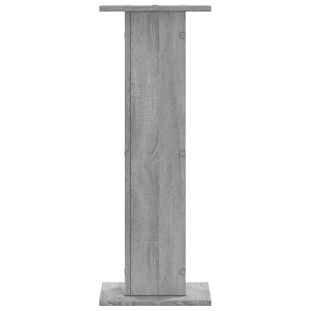 Supports pour plantes 2 pcs sonoma gris bois d'ingénierie - 4