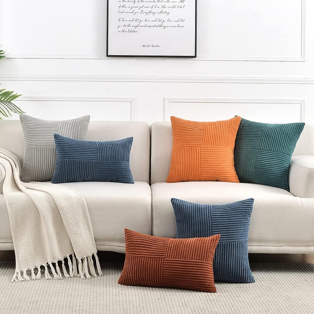 Conjunto de 2 capas de almofada decorativas para sofá/cama, estilo ...