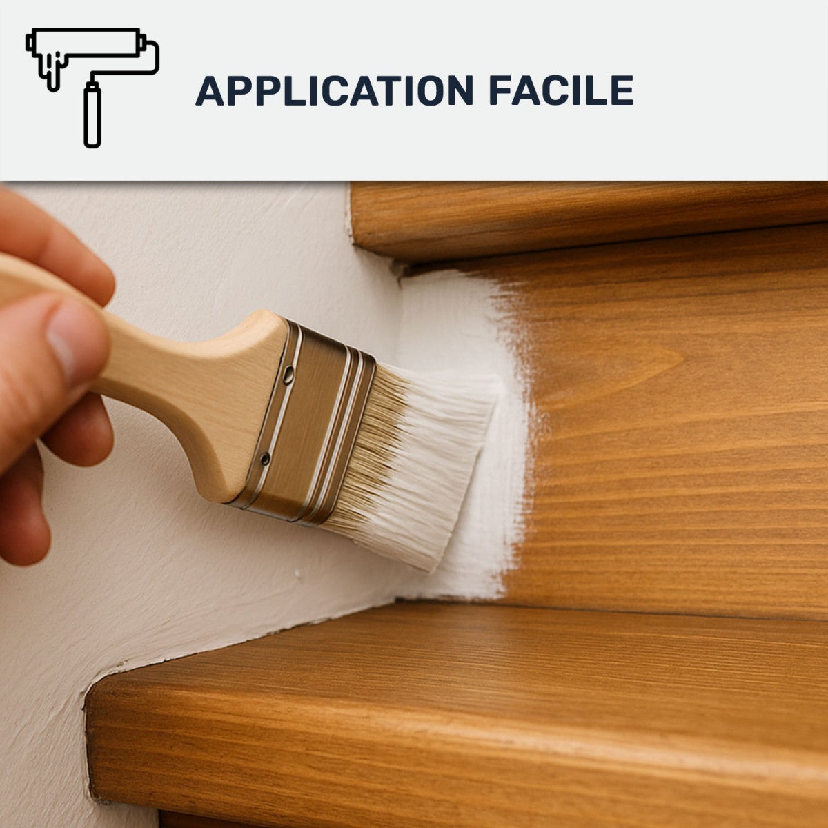Peinture Escalier Bois : ARCADÉCO ESCALIER BOIS Ivoire Clair - RAL 1015 - 4 kg - ARCANE INDUSTRIES - 4