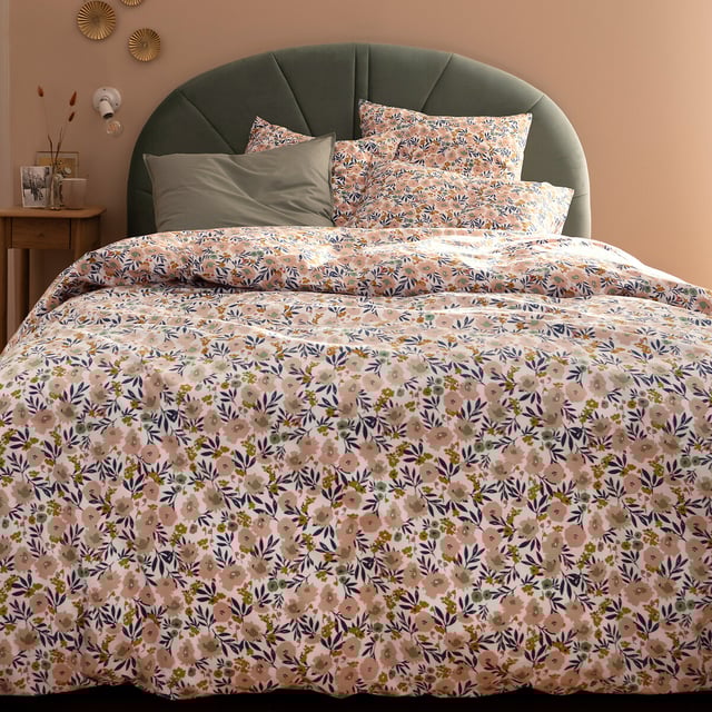 Housse de couette en percale de coton, Ohara - Imprimé - 260 x 240 cm