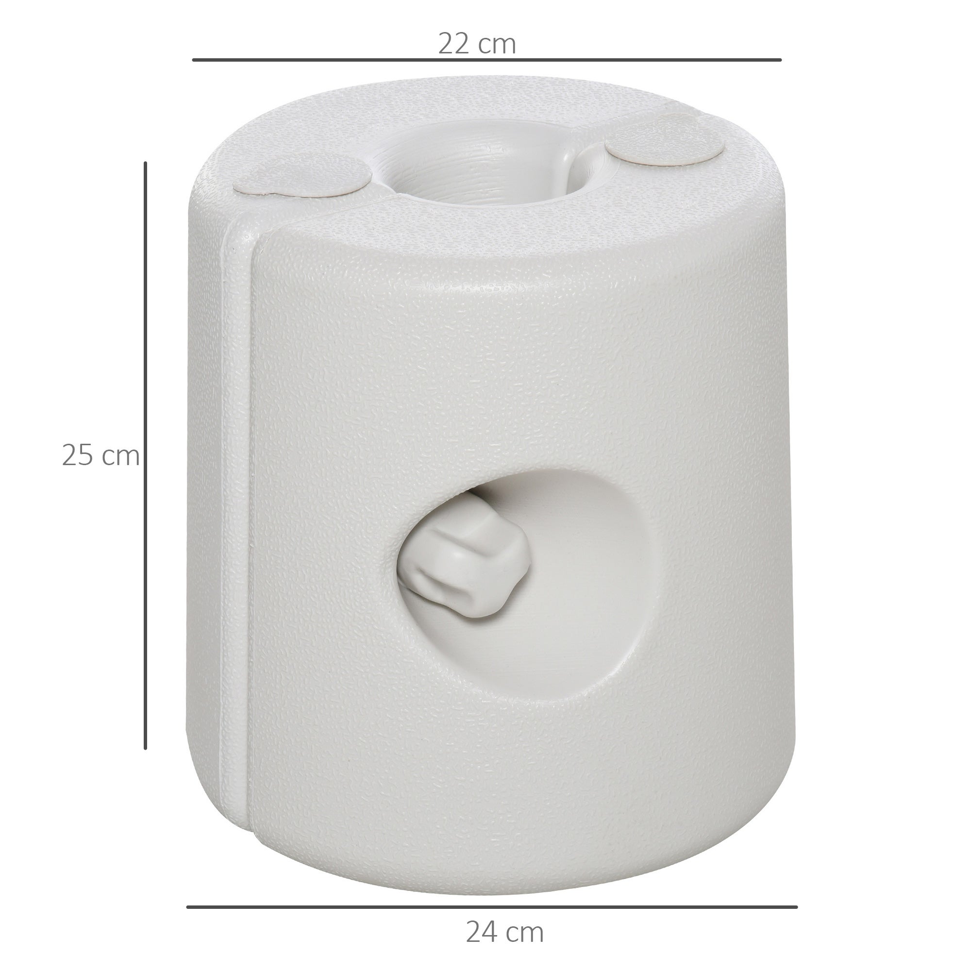 Soportes para Pabellón Outsunny PE Blanco 24x24x25 cm - 3