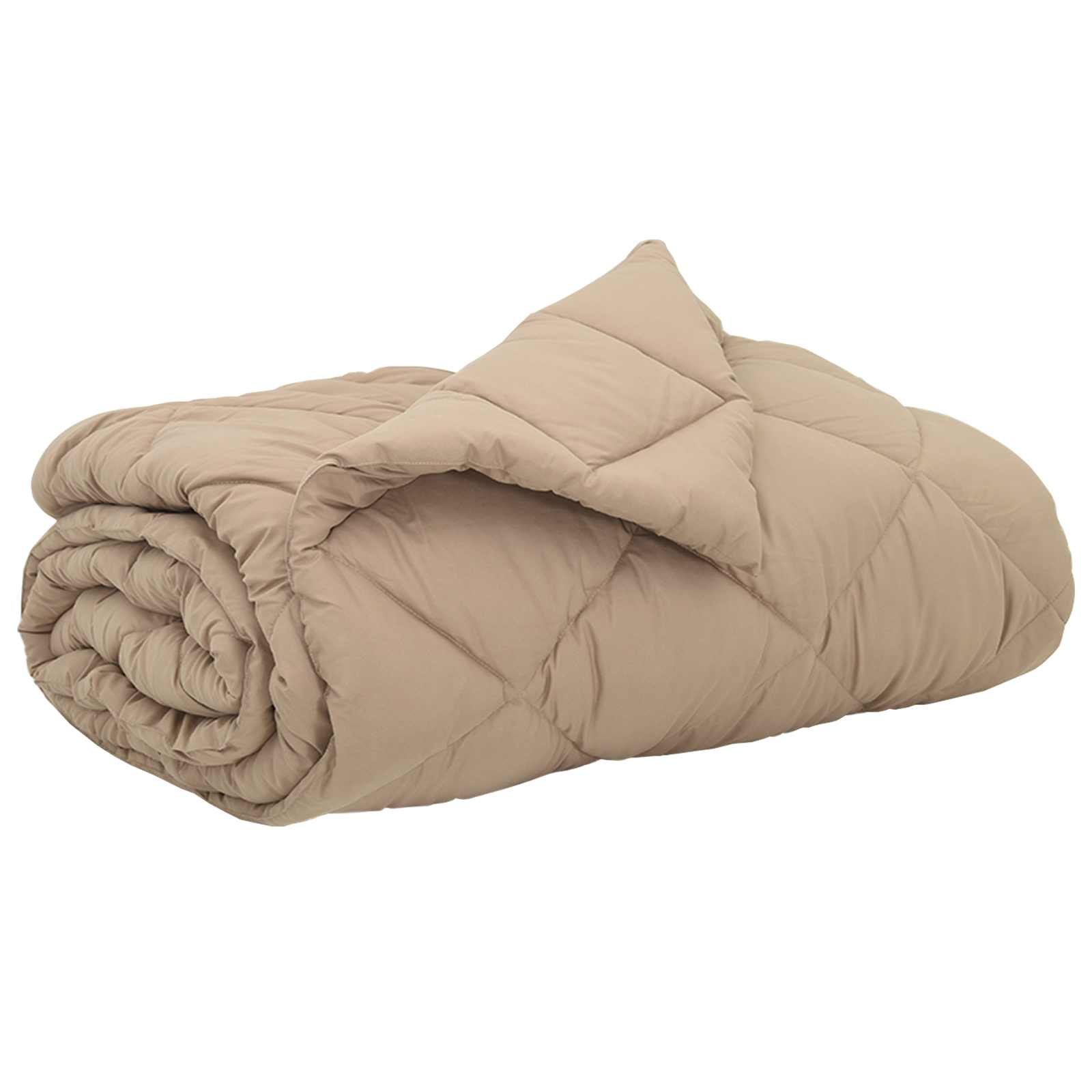Duvet d'été simple Taupe 220 x 240 cm Microfibre Leroy Merlin — free download