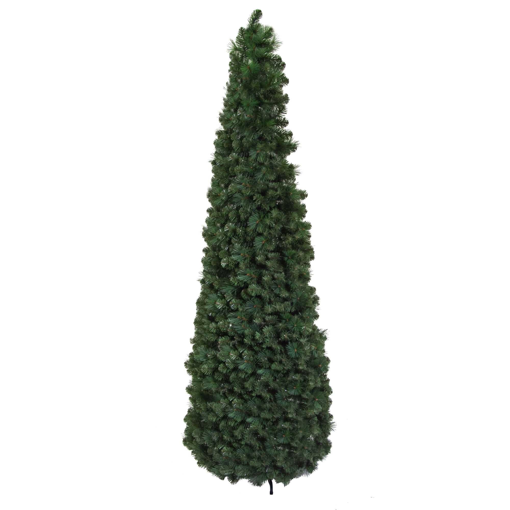 Albero Di Natale H 210 Cm Verde Artificiale 859 Rami Mod. Prato - 8