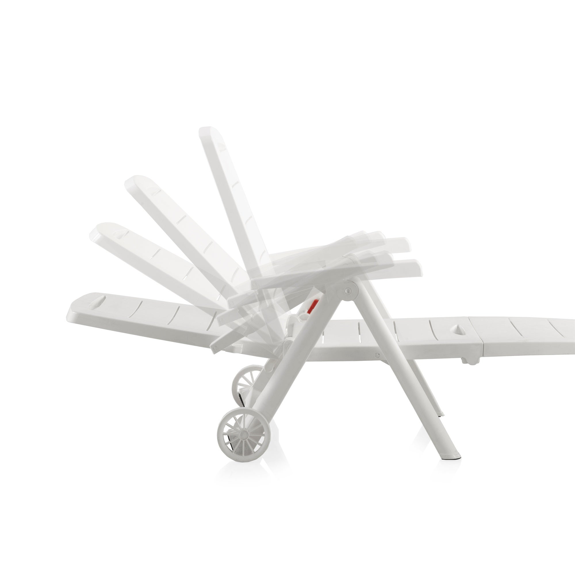 Chaise longue de jardin ANTIBES blanche - 4