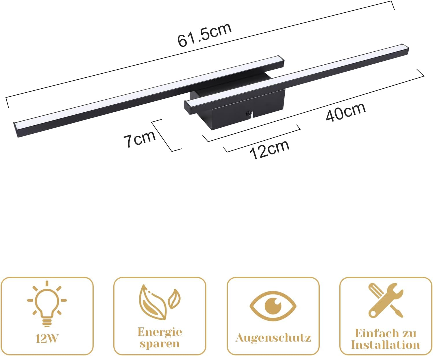 NETTLIFE Nowoczesna biała lampa sufitowa LED 12W 3000K - 3