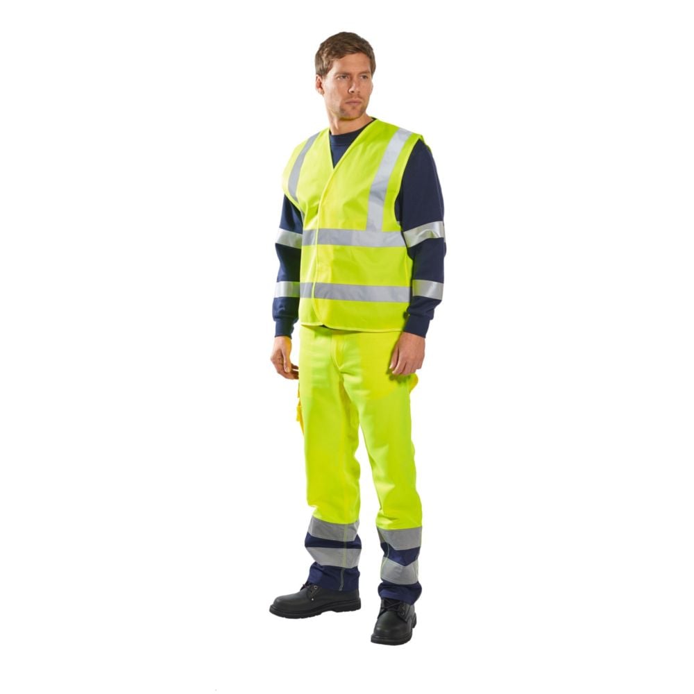 Gilet haute visibilité Portwest baudrier double ceinture Jaune L - XL - 3