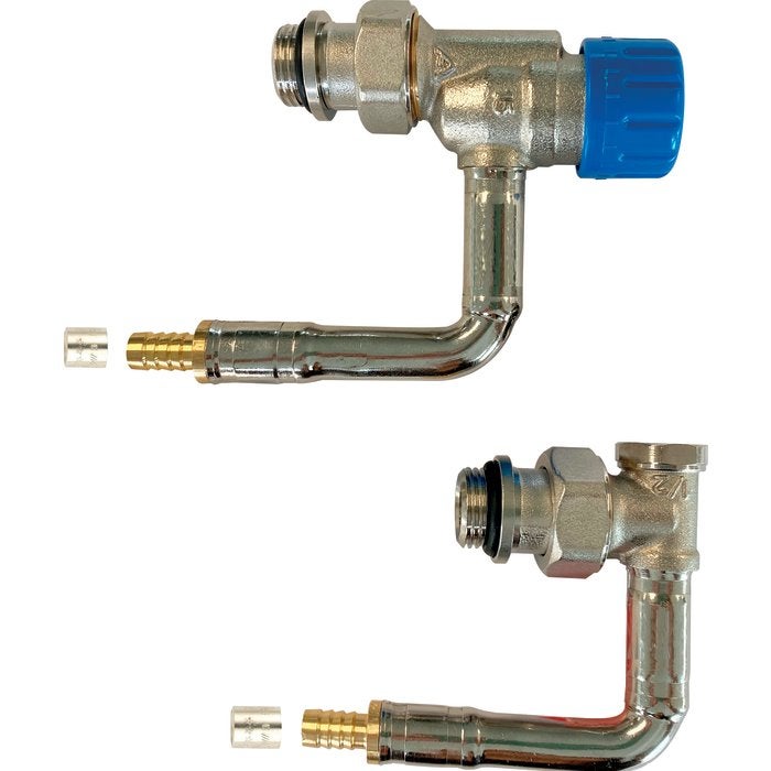 COMAP Kit hydrocâblé thermostatique M30 pour radiateurs court ou T11 T21 - Robinet Kv réglable - 1/2JT double joint torique - VarioSar - R858121H - 3