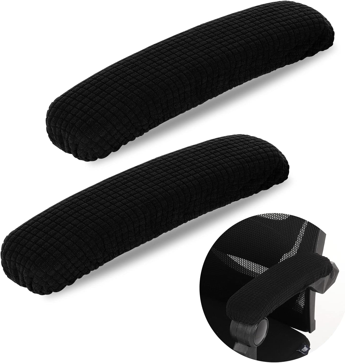 pokrowce na podłokietniki krzeseł biurowych, rozciągliwe pokrowce ochronne z poliestru na krzesła biurowe, łagodzące ból łokci, pokrowiec na podłokie