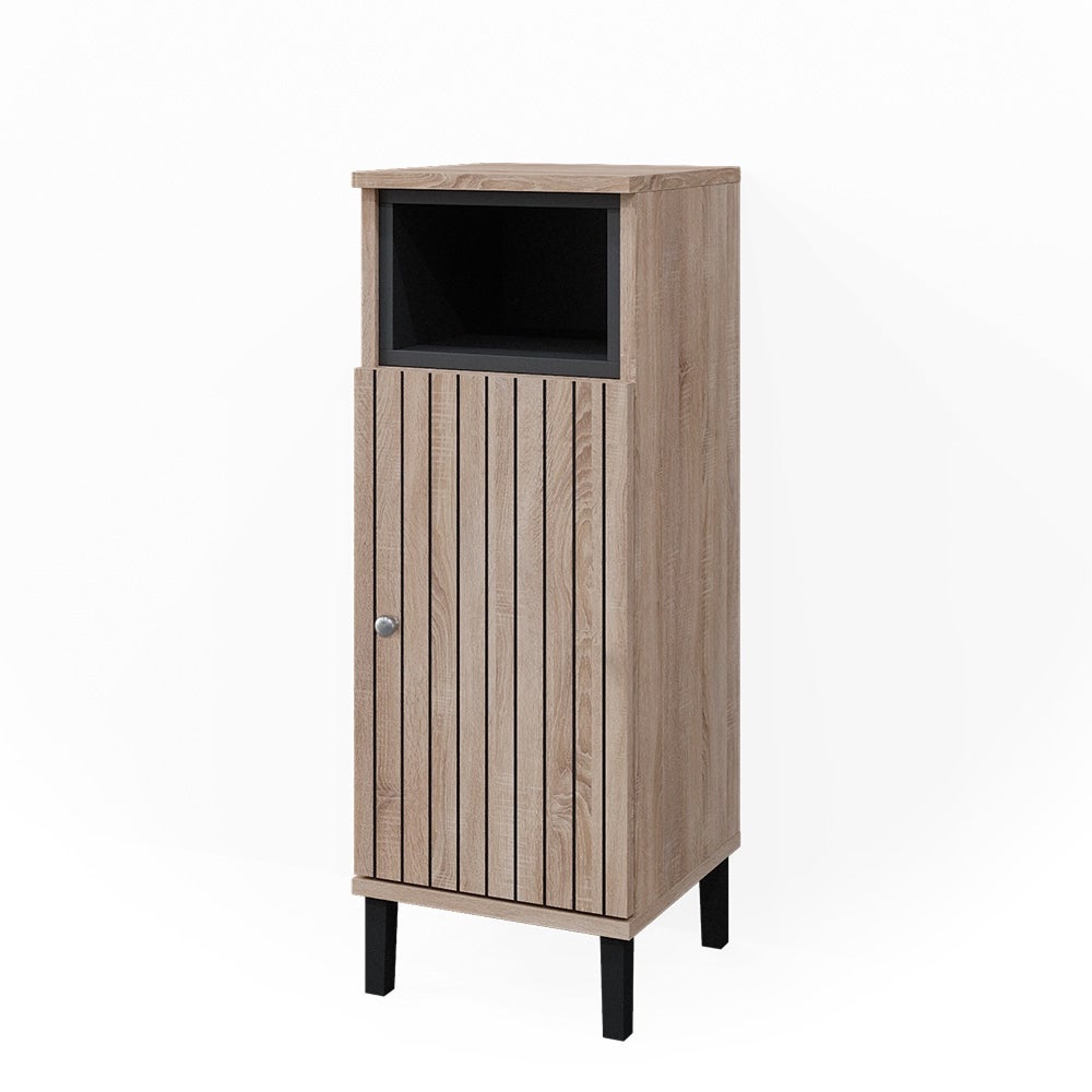 Vicco Szafka Midi Aquis, Sonoma, 30 x 81.8 cm z drzwiami i otwartym schowkiem