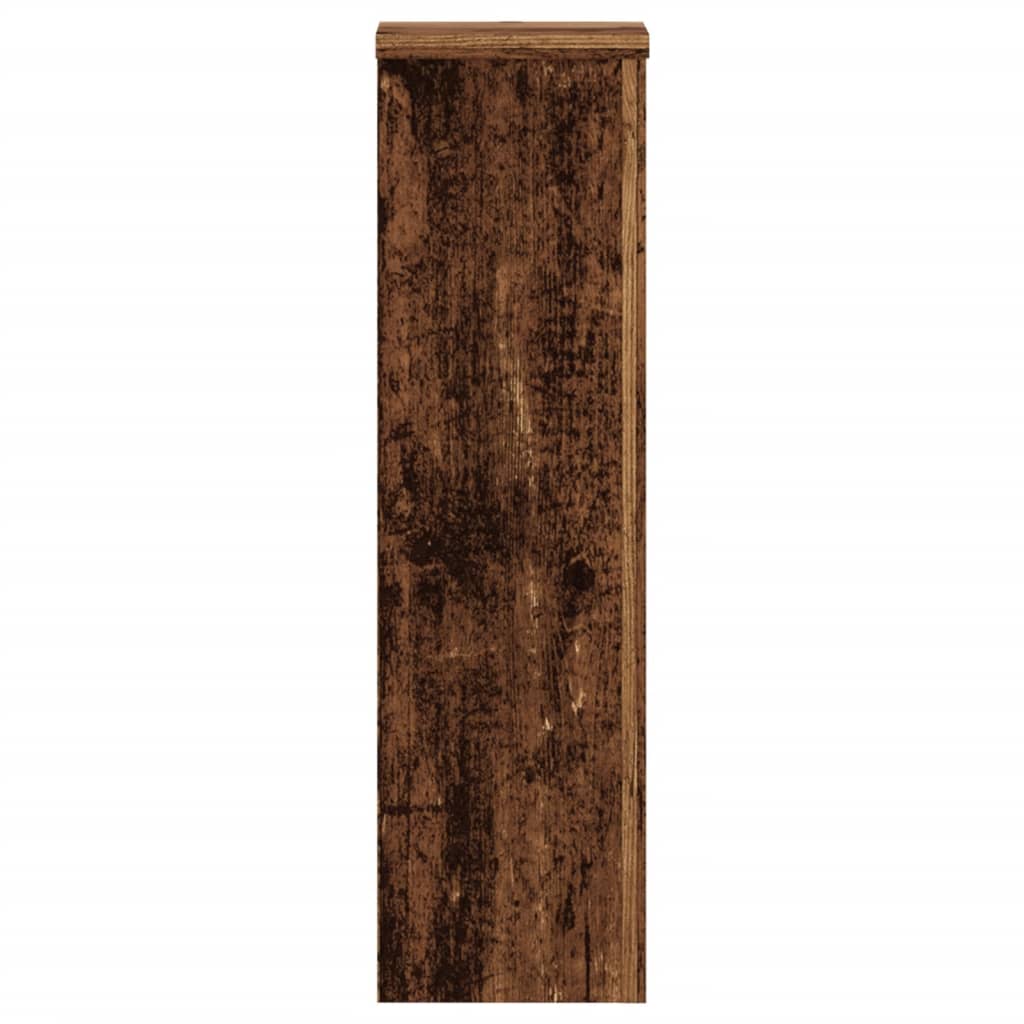 Support de plante, 2 pièces, bois ancien, 17 × 17 × 60 cm - 6