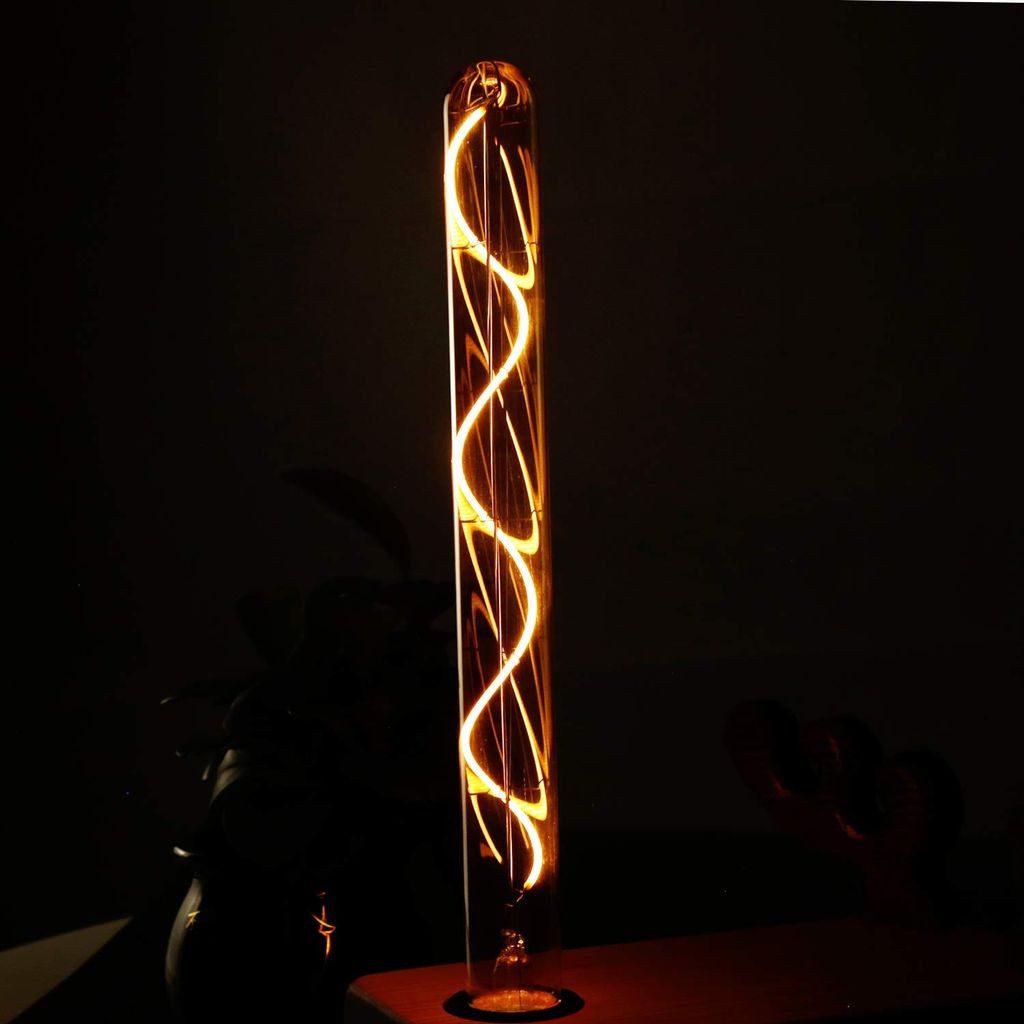ZMH Ampoule LED E27 style vintage tubulaire 300 mm dorée pour maison et café - 8