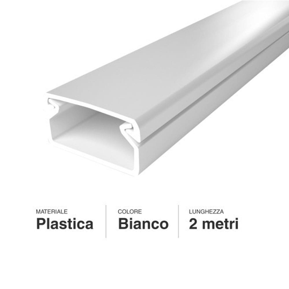 CONDUIT DE CÂBLES mm 20 x 10 - mt. 2 - art.60770 (sans séparateur) - 3