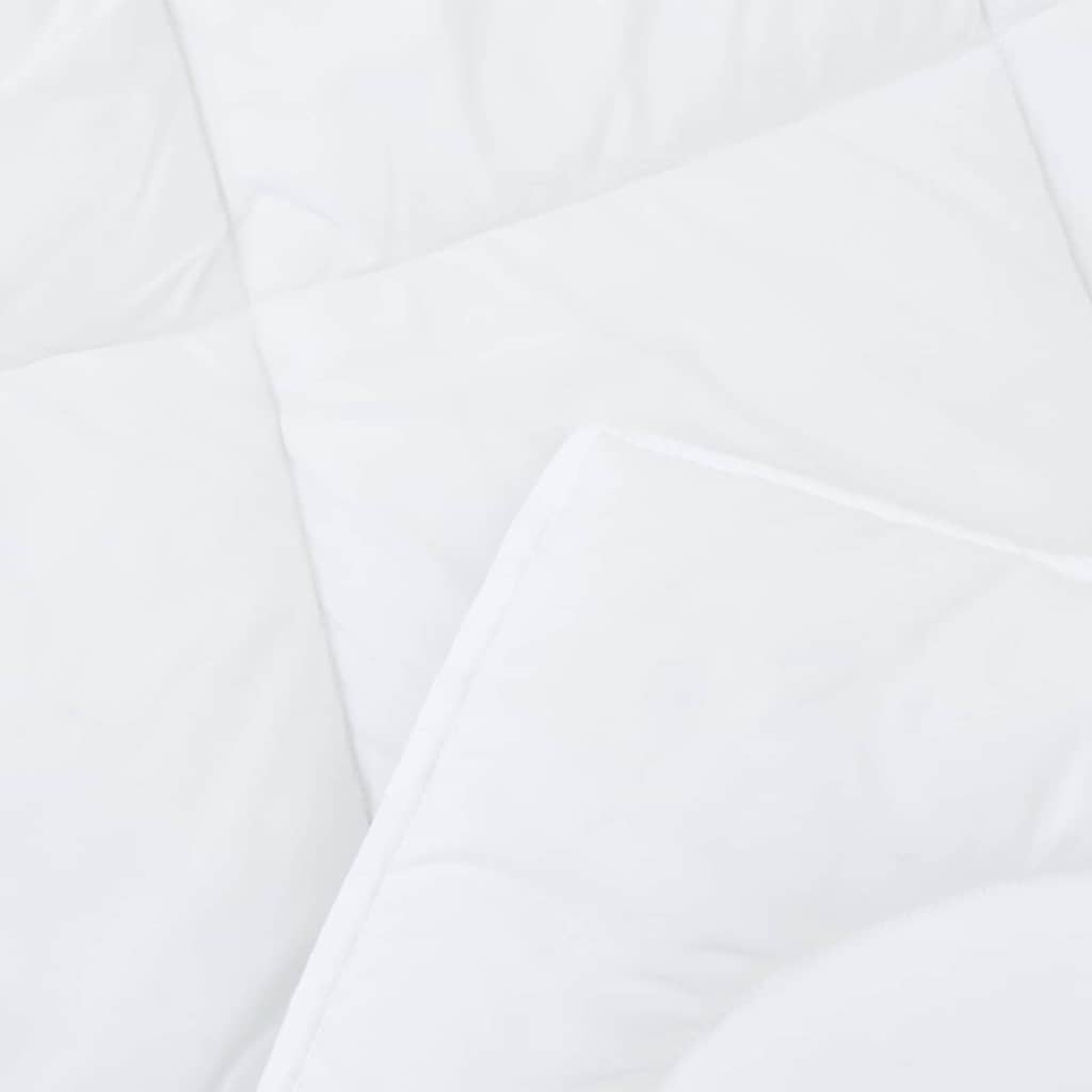 Duvet d'hiver avec oreiller 3 pcs | Couette Blanc 200 x 220 cm Microfibre - 9