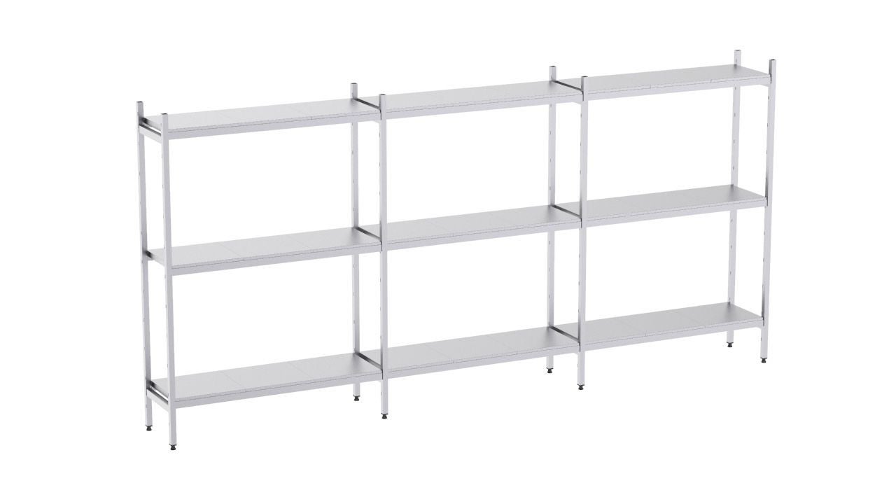 Rayonnage linéaire 2125x1370x400 3 niv - L16 - CODIGEL