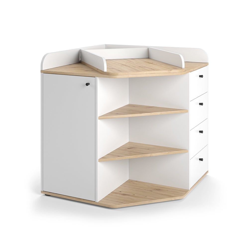 Vicco Cambiador Aria, /Artesano, 85 X 90 Cm Con Estantes Y Cajones Blanco , Leroy Merlin