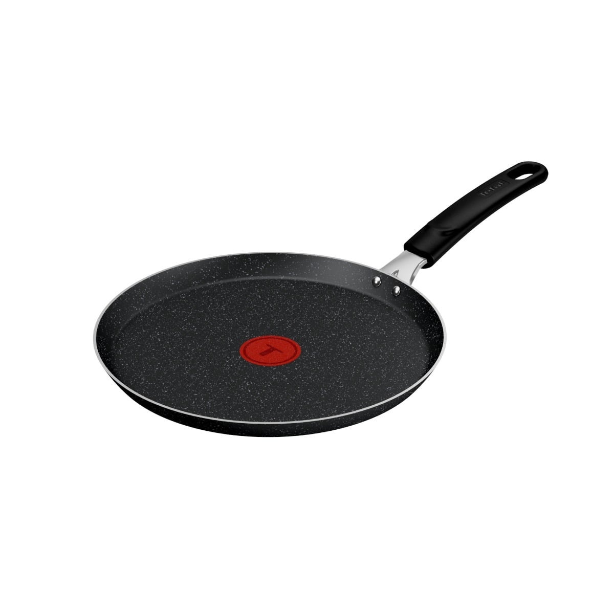 Tigaie pentru clatite Tefal Extra M0001032, 25 cm, aluminiu, invelis antiaderent ultra-rezistent, Thermo-Signal™, negru