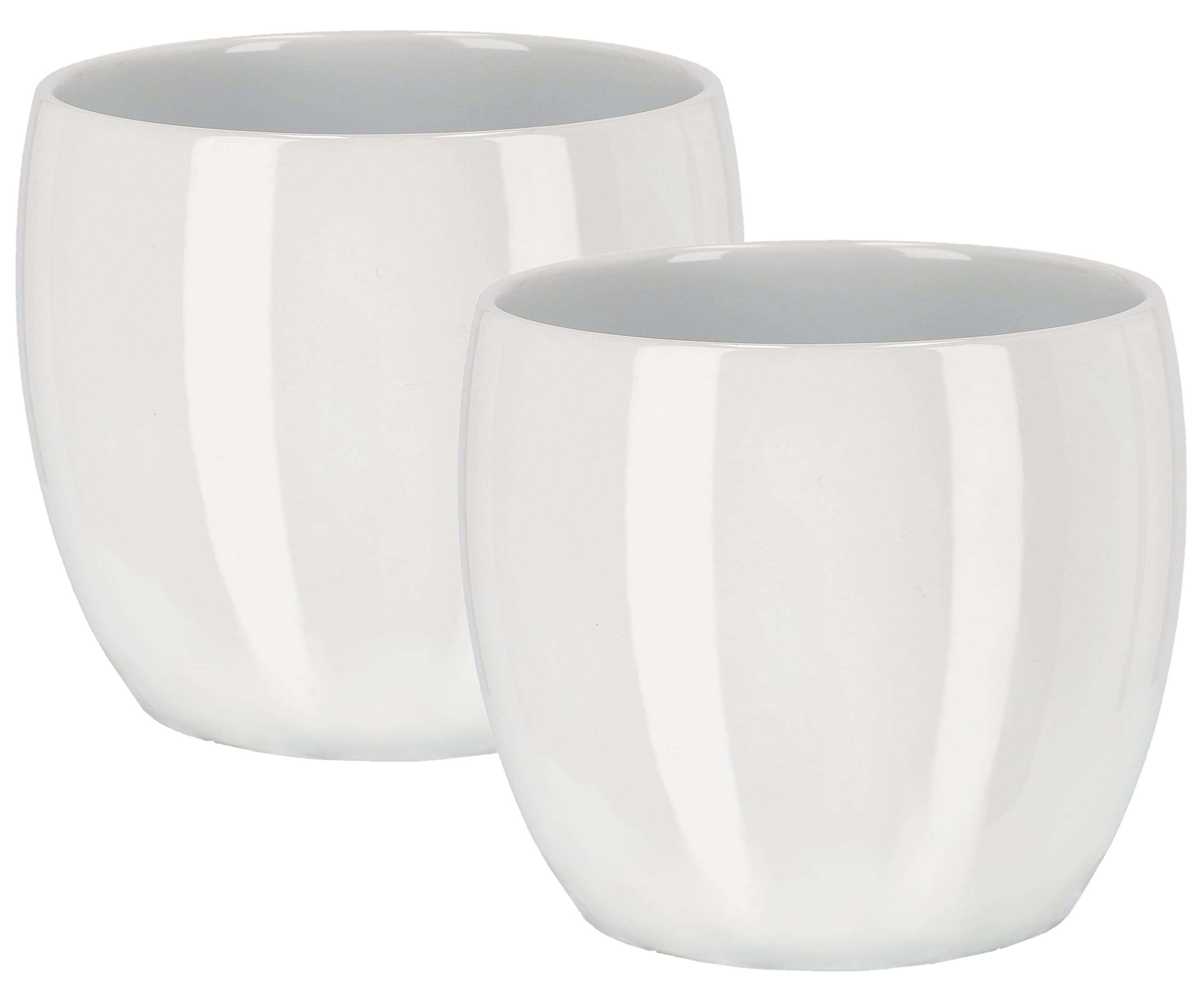 Doniczka donica fi13 osłonka ceramiczna kwiaty 2x - KOTARBAU