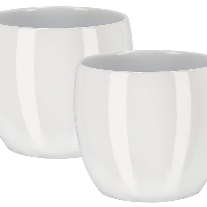 Doniczka donica fi13 osłonka ceramiczna kwiaty 2x - KOTARBAU