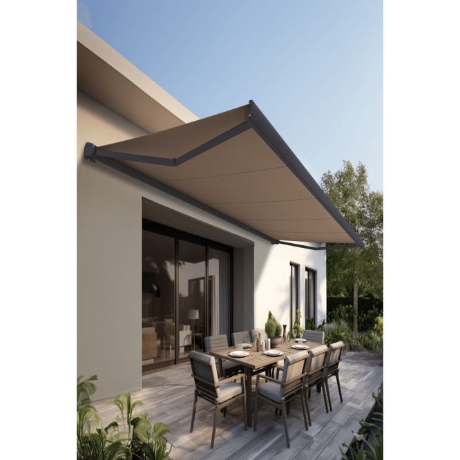 Store Banne Coffre Int gral PROTECT 2 Gris Anthracite 5x3 5m Motoris Store Banne Coffre Int gral PROTECT 2 Gris Anthracite 5x3 5m Motoris