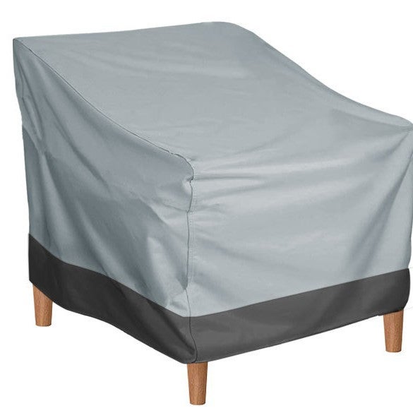 Wodoodporny pokrowiec na meble ogrodowe, szaro-czarny materiał Oxford, 80 x 85 x 91,5 cm, do ogrodu, na dziedziniec, parasol, sofę, 1 sztuka