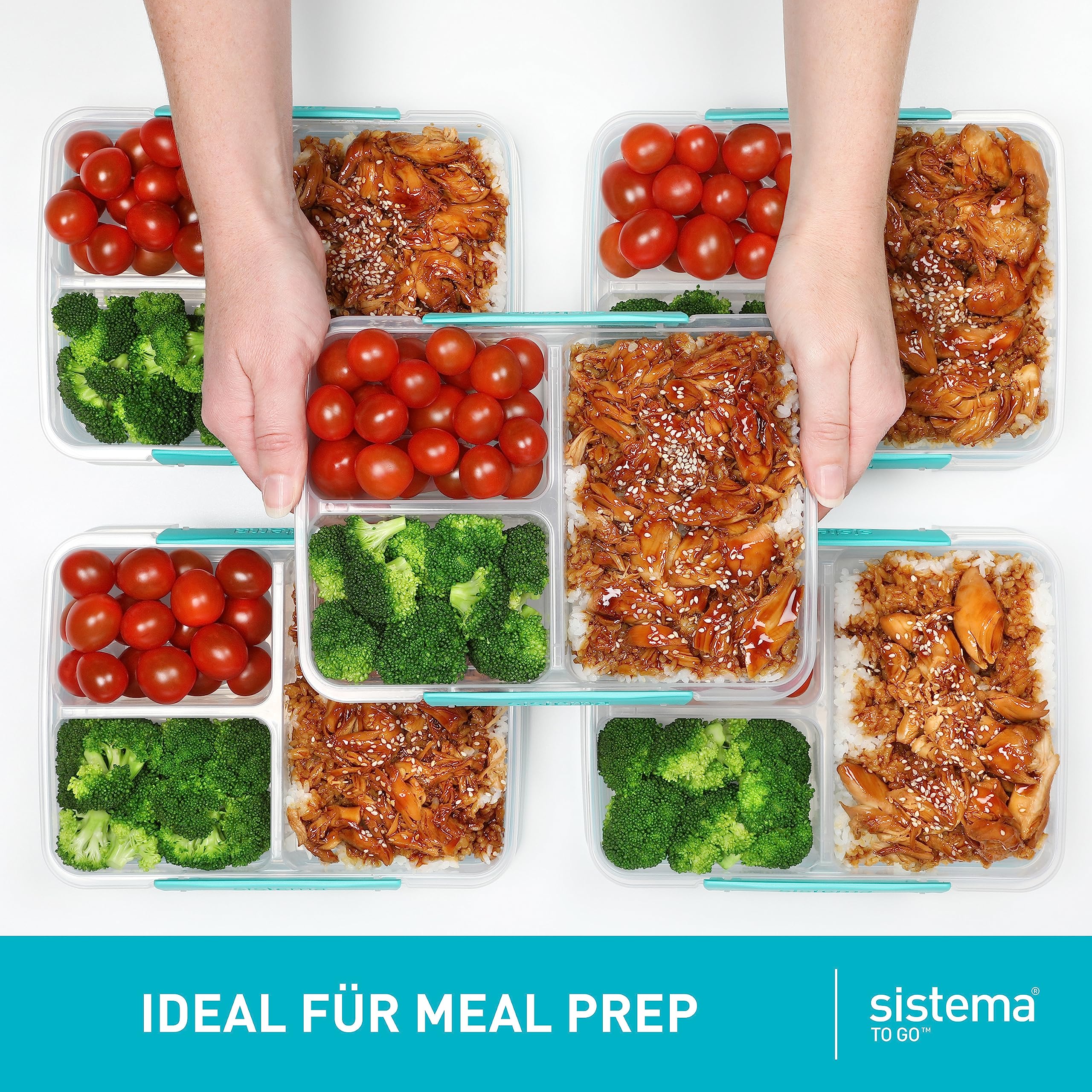 Meal Prep Set 48 Contenitori Per Alimenti – 24 Contenitori + 24 Coperchi – Ermetici, Senza BPA, Lavabili, Adatti A Microonde E Congelatore - 2